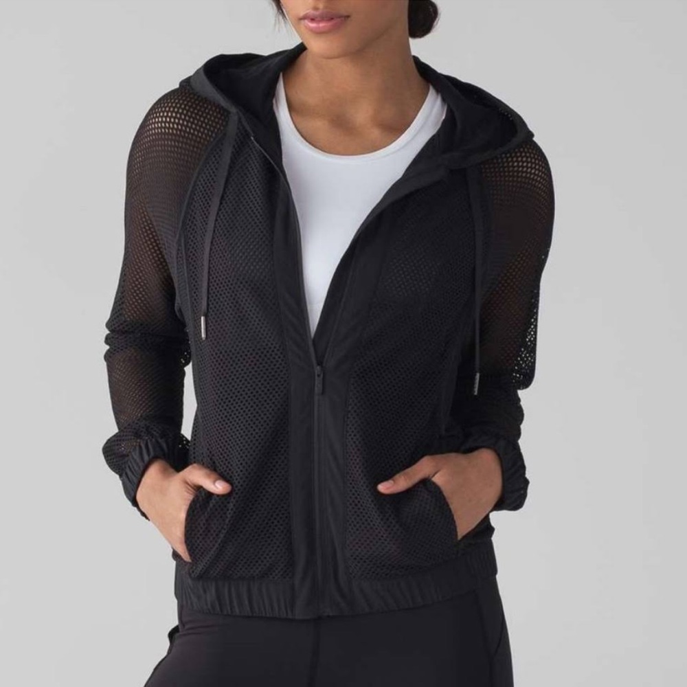 Lululemon Mesh on Mesh Black Jacket